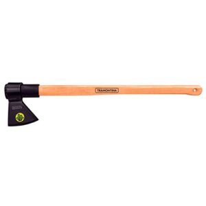 Hacha Tramontina Soldada con Cabeza Redonda en Acero con Mango de Madera 90 cm