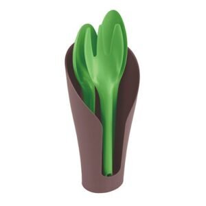 Kit de Jardinería Tramontina Cocoon con Piezas de Plástico Verde con Recipiente Marrón 4 Piezas